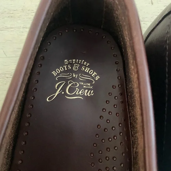 J. Crew Camden loafers with leather soles in Whiskey Size 10 1/2 $258 BJ009